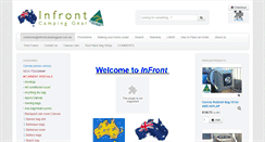 Desktop Screenshot of infrontcampinggear.com.au