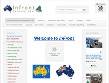 Tablet Screenshot of infrontcampinggear.com.au